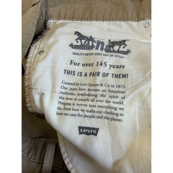 LEVI'S 502 MENS PLUS SIZE JEANS W48 X L34 TAN -KHAKI - Picture 12 of 12